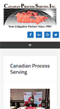 Mobile Screenshot of canadianprocessserving.com